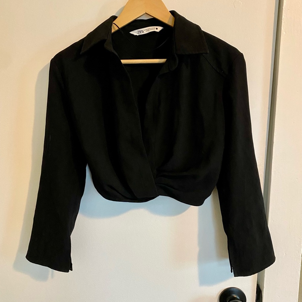 Black Zara blouse